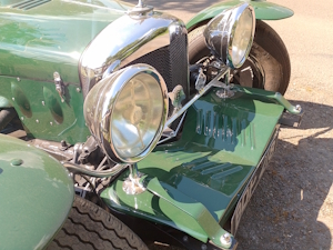 Close-up of the front of the Bentley Special